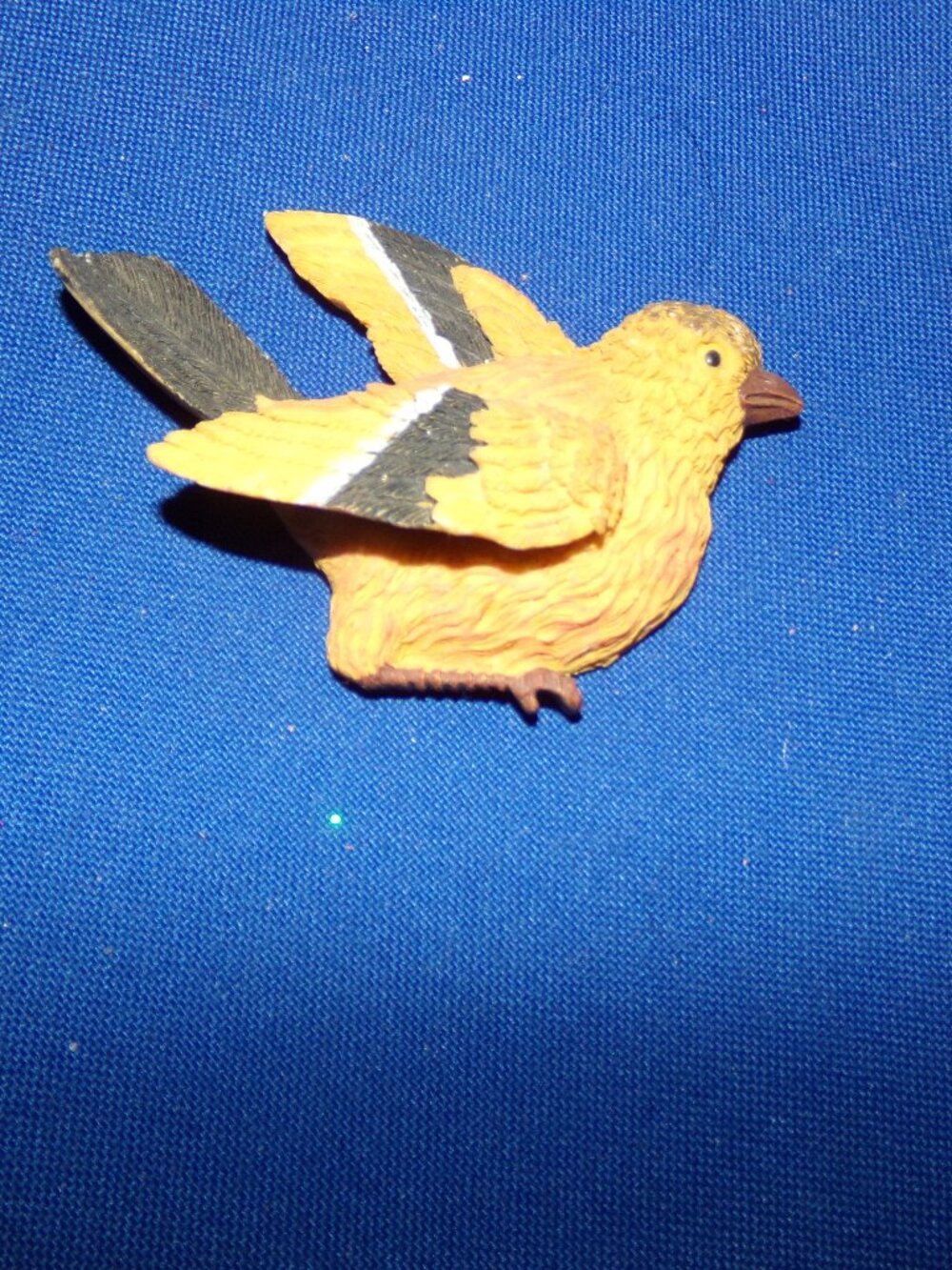 Vintage Yellow  & Brown Finch Type Bird -